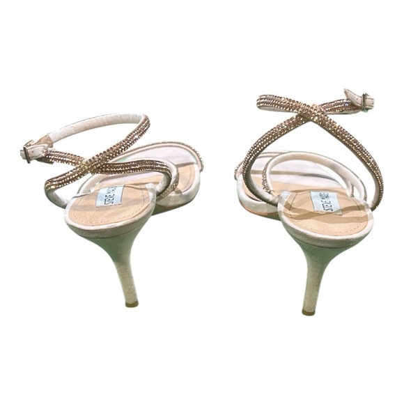 Steve Madden Tea TEA0ISI Rhinestone Sandal Heels Size 9M. - Picture 5 of 7